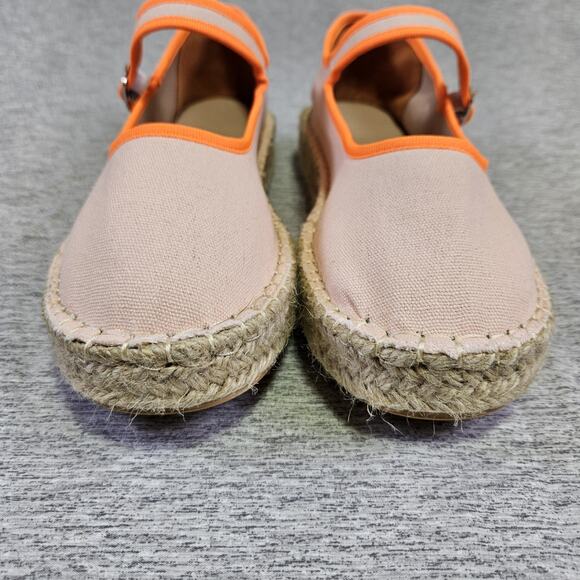 Atbell Mary Jane Platform Espadrilles Womens 38 Pink Casual Boho Canvas Buckle - Picture 5 of 15